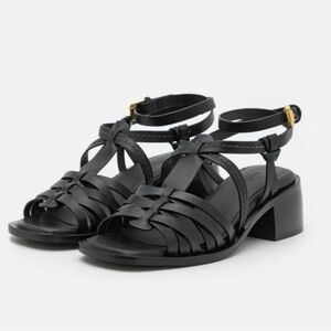 SEE BY CHLOE Sierra Leather Caged Strappy Heeled Sandals - NWT